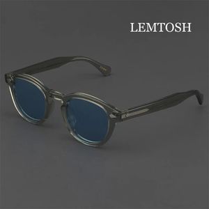 Lunettes de soleil pour hommes Johnny Depp Lemtosh Lunettes de soleil polarisées femme Luxury Marque acétate Vintage Driver Shade Vision Night Vision Goggles 240426