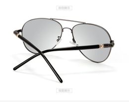 Heren zonnebril luchtvaart non-merk zonnebril des lunettes de soleil originele lederen hoesjes retail accessoires doos6630043