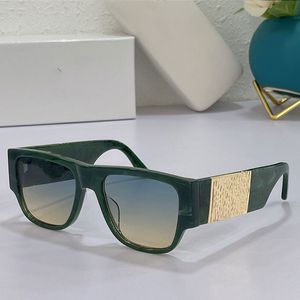 Gafas de sol para hombre vacaciones en la playa clásicas conducción al aire libre gafas de marca superior marco verde UV 400 tamaño de lente 56-21-145 diseñador de alta calidad con caja original