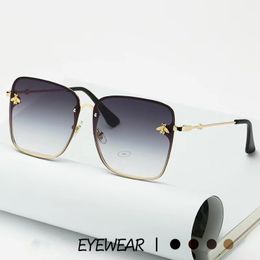 Heren zonnebril designer Bee sunglass luxe bril fashion frame letter lunette zonnebril voor dames senior tinten fashion oversized gepolariseerd