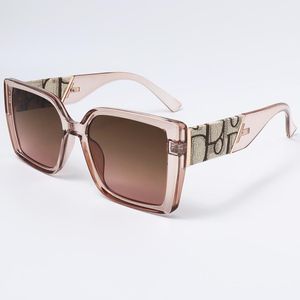 Heren zonnebrillen Designer bril Big vierkante frame Progressieve lenzen hoogwaardige zonnebril zomerstijl roze dames door de dames evenlijst UV4007056660