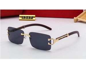lunettes de soleil pour hommes designer hexagonal double pont mode verres UV avec étui en cuir, et tous les emballages de vente au détail