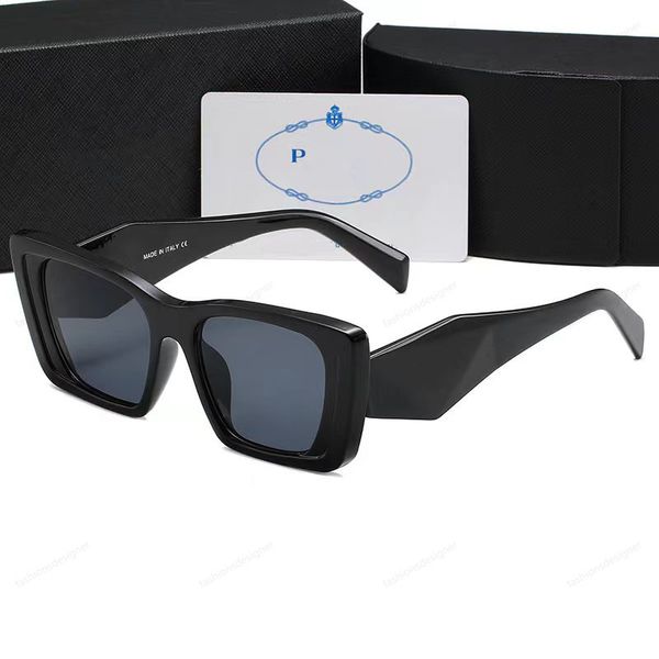 Gafas de sol para hombre Gafas de sol de diseño para mujer Anteojos clásicos Gafas de sol de playa al aire libre Opcional Firma triangular Gafas de sol de 6 colores para hombres