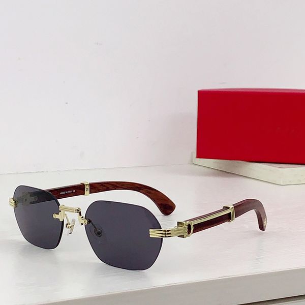 Gafas de sol para hombre Diseñador Mujer Moda Moda Deporte Conducción Metal Aleación de oro Marco blanco Gafas Cuerno de búfalo Gafas Anteojos Lunettes gafas para el sol de mujer