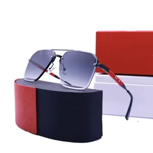 Lunettes de soleil pour hommes Designers Verres rectangulaires dégradés adumbral argent jaune noir lunettes de luxe haute apparence lunettes de couleur mixte occhiali da sole hj080 C4