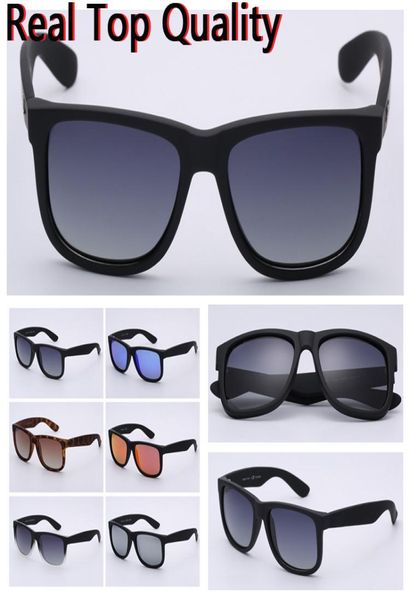 Lunettes de soleil pour hommes Justin lentilles de protection uv de qualité supérieure avec étui en cuir accessoires en tissu propre accessoires de vente au détail 5512333