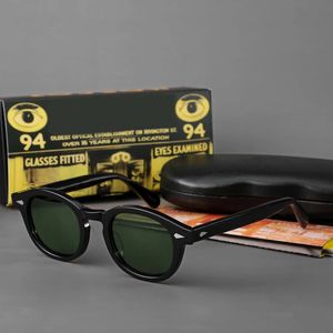 Lunettes de soleil pour hommes lemtosh femme Johnny Depp Polaris Sun Glasses Acetate Frame Luxury Brand Vintage Drivers Shade 240510