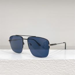 Lunettes de soleil pour hommes en métal demi-monture couleur de mode correspondant à l'extérieur UV400 Premium bleu GG1415O taille 54 17 145 vente en gros personnaliser lunettes de prescription designer