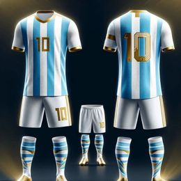 Heren Survetement Voetbaltenue Shorts Kinderen Voetbalshirt met volledige mouw Pak Kits Futbol Training Uniform Sets Custom 240318
