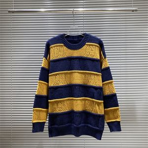 Mens trui winter jacquard brei -ontwerper wol truien crew nek sweatshirt lange mouw pullover jas luxe knitshirt #28