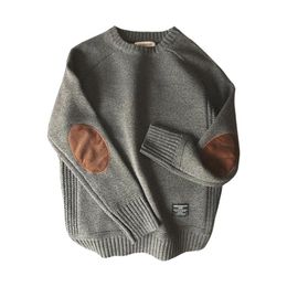 Pankaux pour hommes 2021 Men Pullover Sweater Automne Mode décontractée lâche Oce-col laine en tricot surdimension