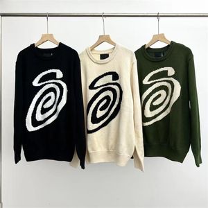 Les pulls masculins 22 West Wool Mosquito Bobine S Lettre pull double tshirt Jacquard Vintage Crewneck 230811