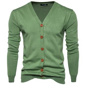 Suéteres de hombre suéter de punto verde otoño para hombres vneck manga larga cárdigan de gran tamaño xxl ropa de punto informal