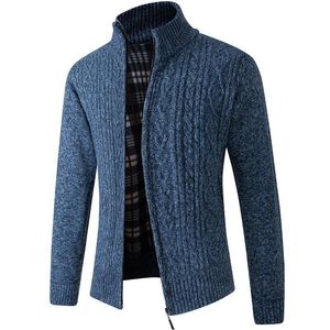 Chandail à hommes Cardigan automne d'automne hivernal cachemire chaud laine ferme stand-up collier de tricots décontractés en manteau masculin 230811
