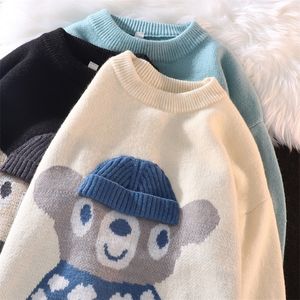 Herentruien Design High Sense schattige trui voor mannen en vrouwen kleine los pure paar trui jas Sweter Hombre 221008