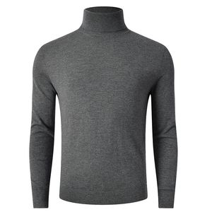 Herentruien Lichtgewicht 100% Pure Merino Wool Turtleneck trui ondergoed ondergoed T -shirt Warm Winter Man Dikke kleding Tops 231216