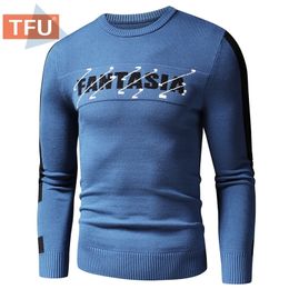 Pulls pour hommes Luulla Mens Automne Brand d'hiver Lettre décontractée Jacquard Pullat chaud Paulures Hommes Fashion Classic Tentifit Style Pullaires Men 220912