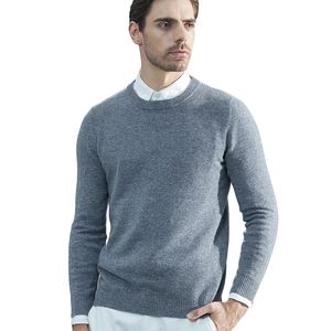 Pulls pour hommes Hommes tricotés pull en cachemire 100% laine mérinos col rond manches longues épais pull homme hiver automne mâle pulls vêtements 230922