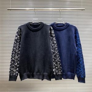 Suéteres para hombre jersey con estampado de letras suéter de punto de calle alta ropa informal S-2XL295K