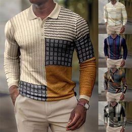 Herensweaters SingleBreasted overhemd Heren casual geruit los overhemd Duidelijke opdruk Lange mouwen Sneldrogend Zweetabsorberend voorjaarsoverhemd 220914
