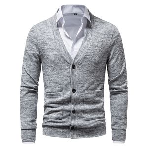 Suéteres para hombre, cárdigan de primavera y otoño para hombre, suéter de punto con cuello en V y ajuste informal, no incluye camisas 220929