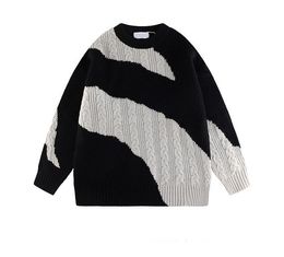 Sweaters para hombres Turtleneck retro hombre original y marca de moda de la calle para mujeres suéter de pareja suelta 230811
