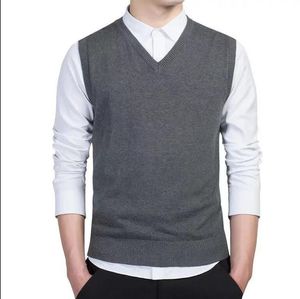 Mens Sweaters Vest Knits Mouwloze Letters Budge Borduurwerk Mode Unisex Hoodies Pullover Sweatshirt Mannen Tops Knit Kleding Aziatische maat