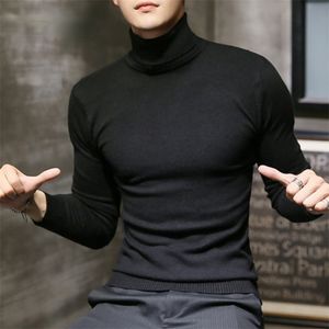 Herentruien Winterheren Turtleneck Sweaters Zwarte sexy merk gebreide pullovers mannen Solid Color Casual Sweater Autumn Knitwear 221007