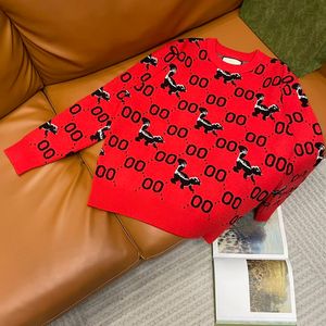 Pulls pour hommes laine avec lettres motifs colorés coulores à cou rond swetshirts en tricot sleeev long unisexe