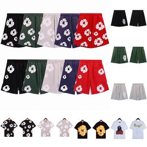 Heren Damesontwerpers Shorts Denim TEERS Shorts T shirts Zomer mannen Casual mode losse streetwear sport hiphop shorts tees kleding