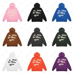 Sweat-shirt pour hommes Sweat-shirt Hoodie Women Pullover Sweatshirts Europe et la marque United States Tide Ye Dust Be Norg Again Letter High Street Hoodies pour hommes