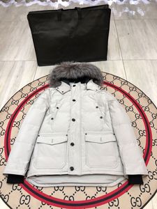 Heren donsjassen Stylist donsjas Parka Klassieke pufferjas Met capuchon Dikke donsjassen Dames Veren Winddichte bovenkleding Afneembare hoed Maat XS-3XL