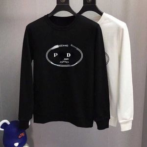 Sudaderas para hombre Diseñador con capucha Pd letras impresas suéter con cuello redondo hombres mujeres Camiseta de manga larga Moda de lujo Camisas casuales