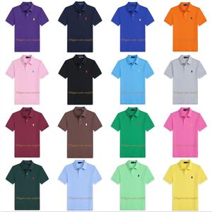 Polos de hombre Polos de caballo pequeño Camisetas de solapa casual Camisa polo de moda hermosa Hombres Manga corta multicolor Camisetas clásicas sólidas Polo chemise diseñador Polos camiseta de marca