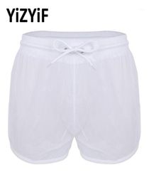 Heren Zwemslips Zachte See Through Badmode Mannen Sexy Badpak Strand Boxershorts Zwembroek Trekkoord Lichtgewicht Slipje18059272