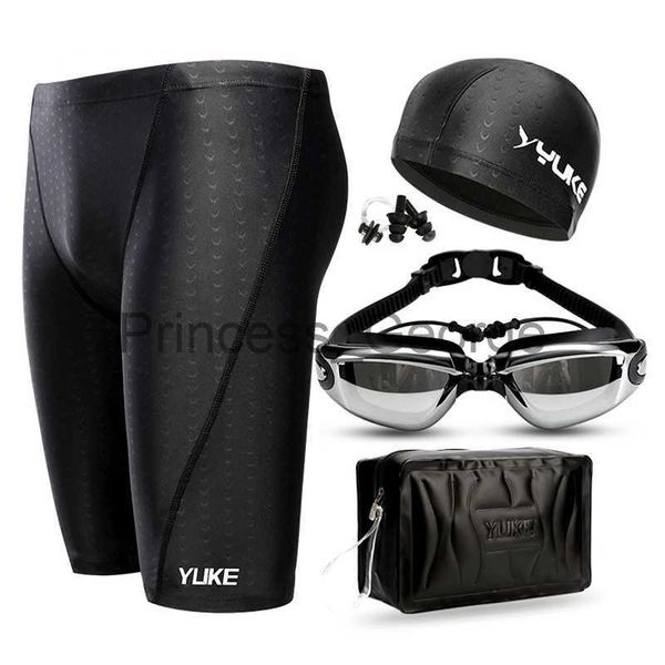 Maillots de bain pour hommes Shorts de bain imperméables Compétition Équipement de natation Lunettes avec bouchon d'oreille Cap Case Trunks Briefs Maillots de bain Demi-pantalon 2022 x0625 x0625 x0625 x062