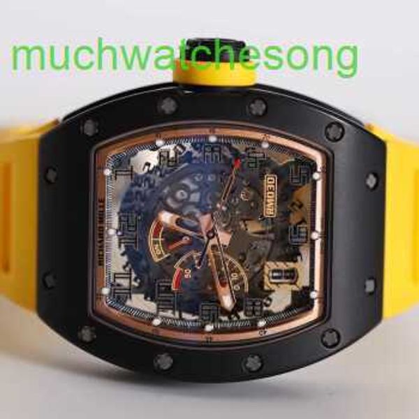Montres de luxe Swiss Swiss RM Watch Watch Chronograph Mens Series Automatic Machinery RM030 Limited Edition 42 50 mm Mens Watch RM030 Carbon Gold Inn EL9V