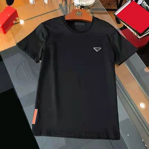 Mens t Créner Shirt Men Tshirt Man Black Tee Womens Vêtements Coton Manche à poitrine Triangle Ouple Garques courtes