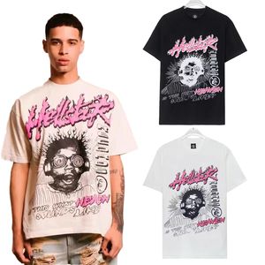 T-shirt homme marque américaine Hellstar Studios chemise personnage imprimé rue jeunesse ins rétro pull hip hop hommes femmes manches courtes designer luxe haut à manches courtes
