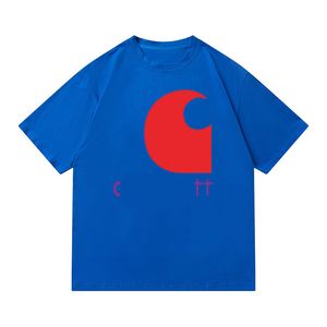 Camiseta para hombre Carhart Impresión de letras Camisetas Camisetas de diseñador Top Hombres Mujeres Camiseta de manga corta Algodón Cuello redondo d1