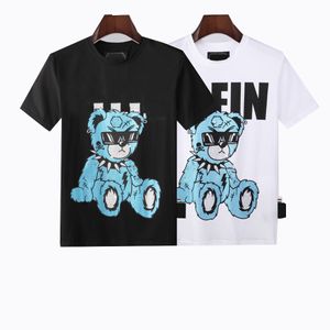 Heren T-shirtontwerper voor mannen Dames shirts mode t-shirt met letters casual zomer zomers korte mouw man tee vrouw kleding rhinestone schedel schedel mannen thirts maat m-3xl #p114