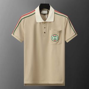 T-shirt pour hommes Polo de créateur Polos pour hommes Haut de gamme broderie Collier de mode T-shirt de luxe pour hommes # 034