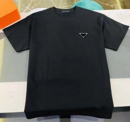 Camiseta para hombre Camisa de diseñador Hombres Camiseta Hombre Camiseta negra Ropa para mujer Tamaño XXL XXXL Camisetas 100% algodón Manga corta Triángulo en el pecho Camisetas Moda 756Y #