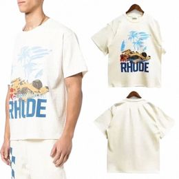 Camiseta de la camiseta diseñadora Tamisa de algodón puro Posos de algodón de la calle Cuella de moda de la calle Cuella informal de las mangas cortas S-XL Camisa de mujeres elásticas transpirables