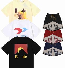 mens t shirt designer t shirt femmes vêtements t-shirts graphiques Motif tee vêtements coton rue haute Hip Hop Lettres simples Retro Print Loose Racing