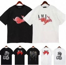 Mens T-shirt Designer Tshirt Limited Editi couples Tees Street Wear Summer Fi Shirt Spl-ink Letter Imprimer à manches courtes Casual Loose Cre A1PD #