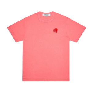 Camiseta para hombres Fashion Bordado causal Camiseta Casual Camiseta transpirable Camas de manga corta Heart Print Japan Style Pareja P01 KKK0