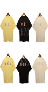 Camiseta para hombre Diseño de llama letra impresa manga corta shread stread transpirable camiseta de moda casual top negros amarillo de albarico877542