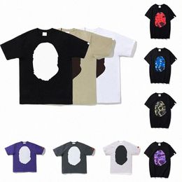 Heren T-shirt voor mannen Zomer Tees Heren Dames Ontwerpers Losse modemerken Tops Man Katoen Korte mouwen Haaien T-shirts Straat Shorts Mouwen J 42Ww#