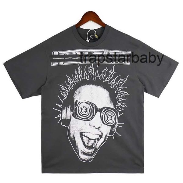 Camiseta para hombre Hellstar Ropa Polo Hip Hop Avatar Imprimir Sudadera de manga corta